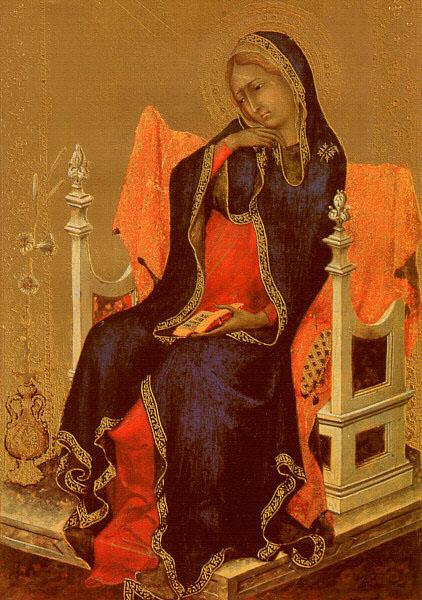 Simone Martini The Virgin of the Annunciation oil painting image
